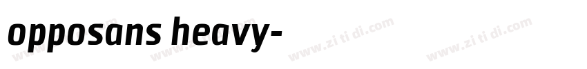 opposans heavy字体转换